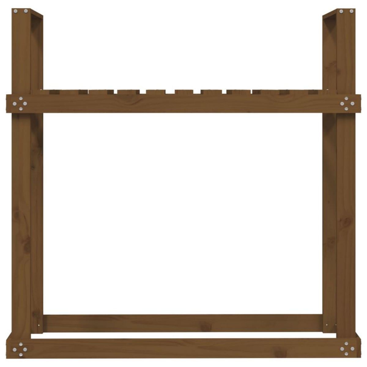 VIDAXL Support bois de chauffage Marron miel 110x35x108,5 cm Bois pin