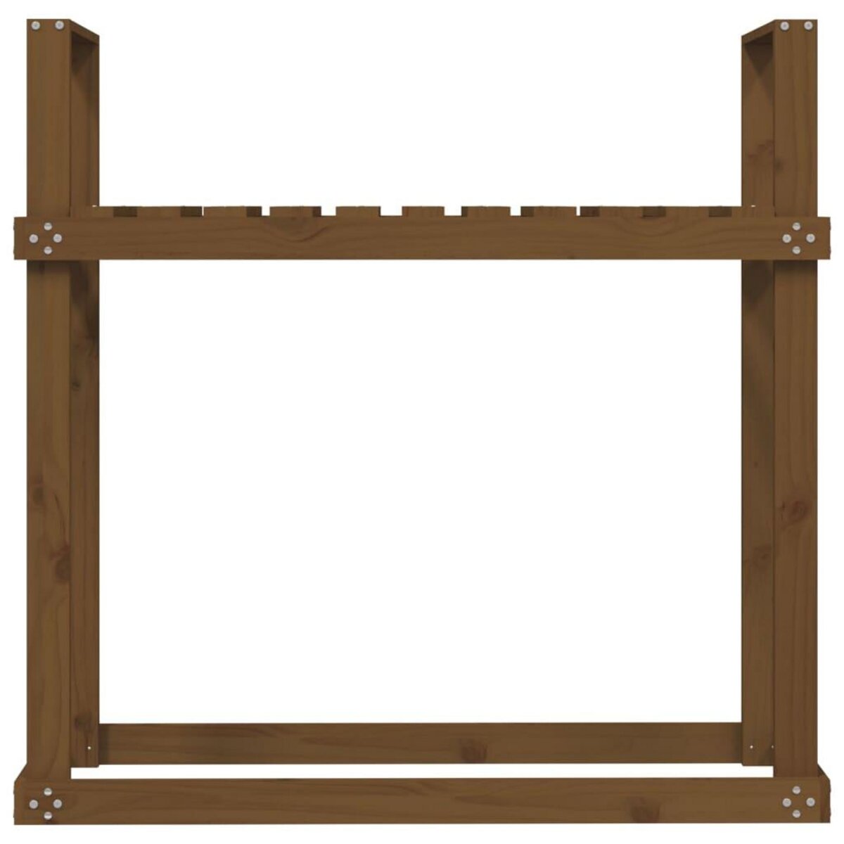 VIDAXL Support bois de chauffage Marron miel 110x35x108,5 cm Bois pin