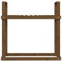 Voir la diapositive 5 : VIDAXL Support bois de chauffage Marron miel 110x35x108,5 cm Bois pin