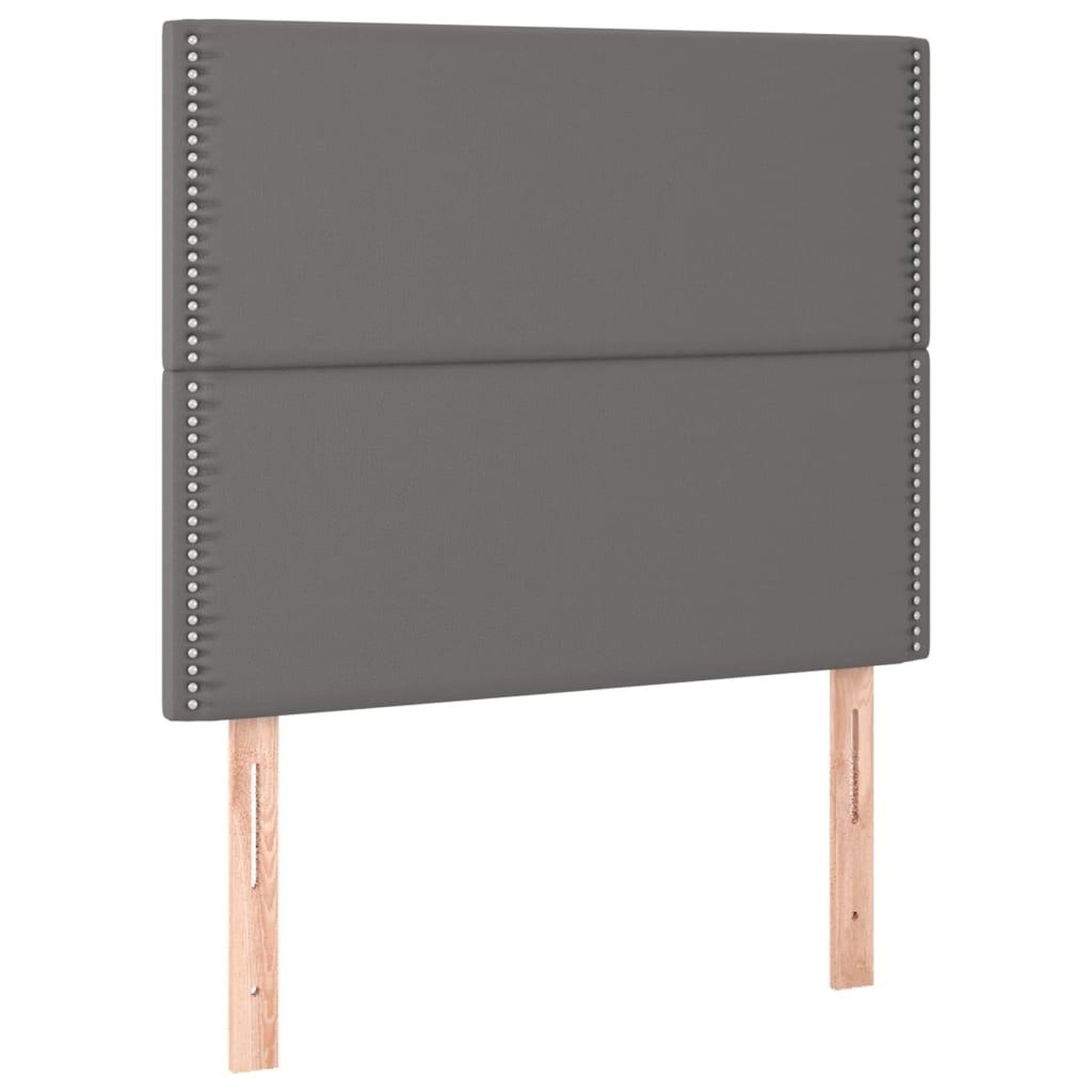 Voir la diapositive 4 : VIDAXL Tete de lit a LED Gris 80x5x118/128 cm Similicuir