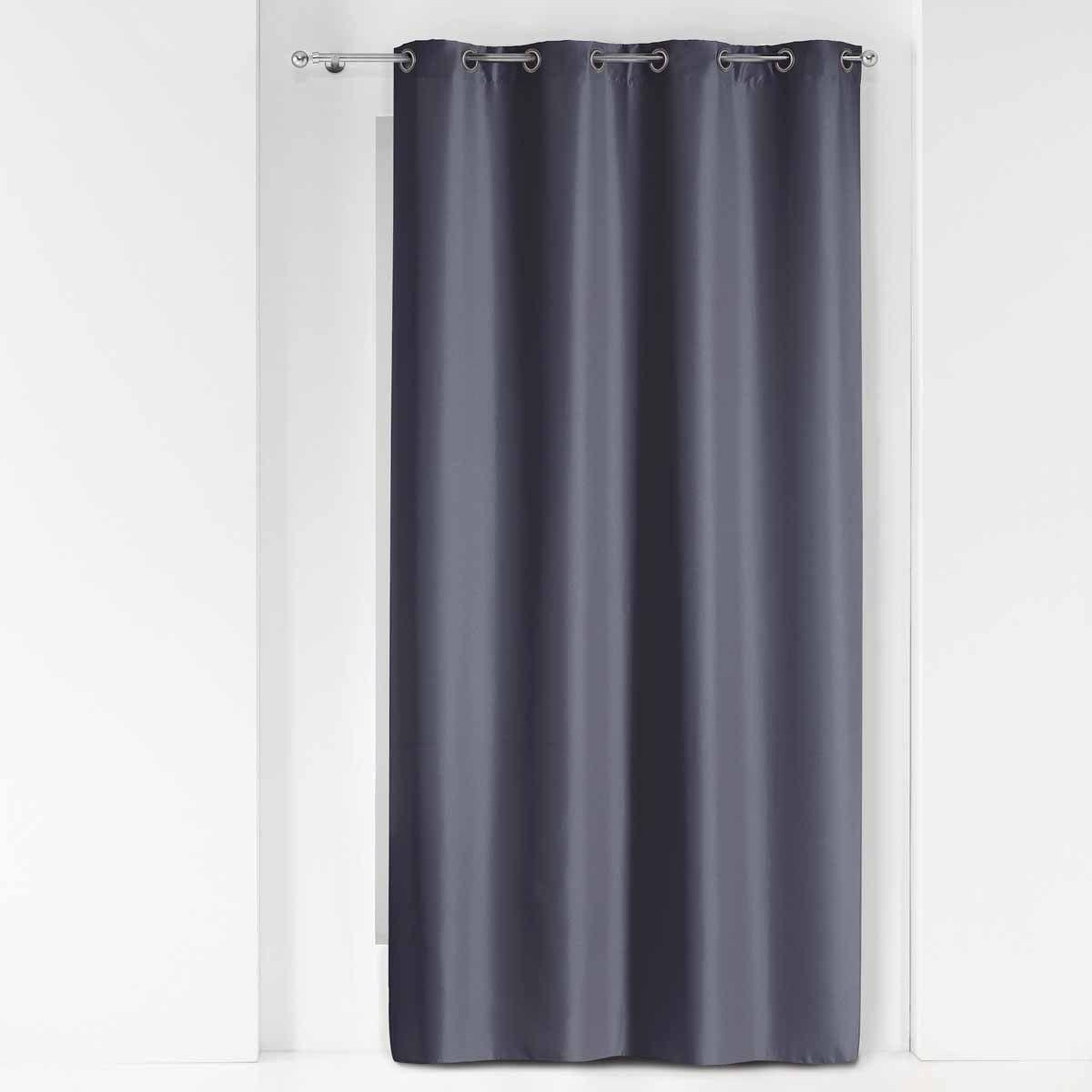Douceur d'Intérieur Rideau à œillets  essentiel  140x260cm béton