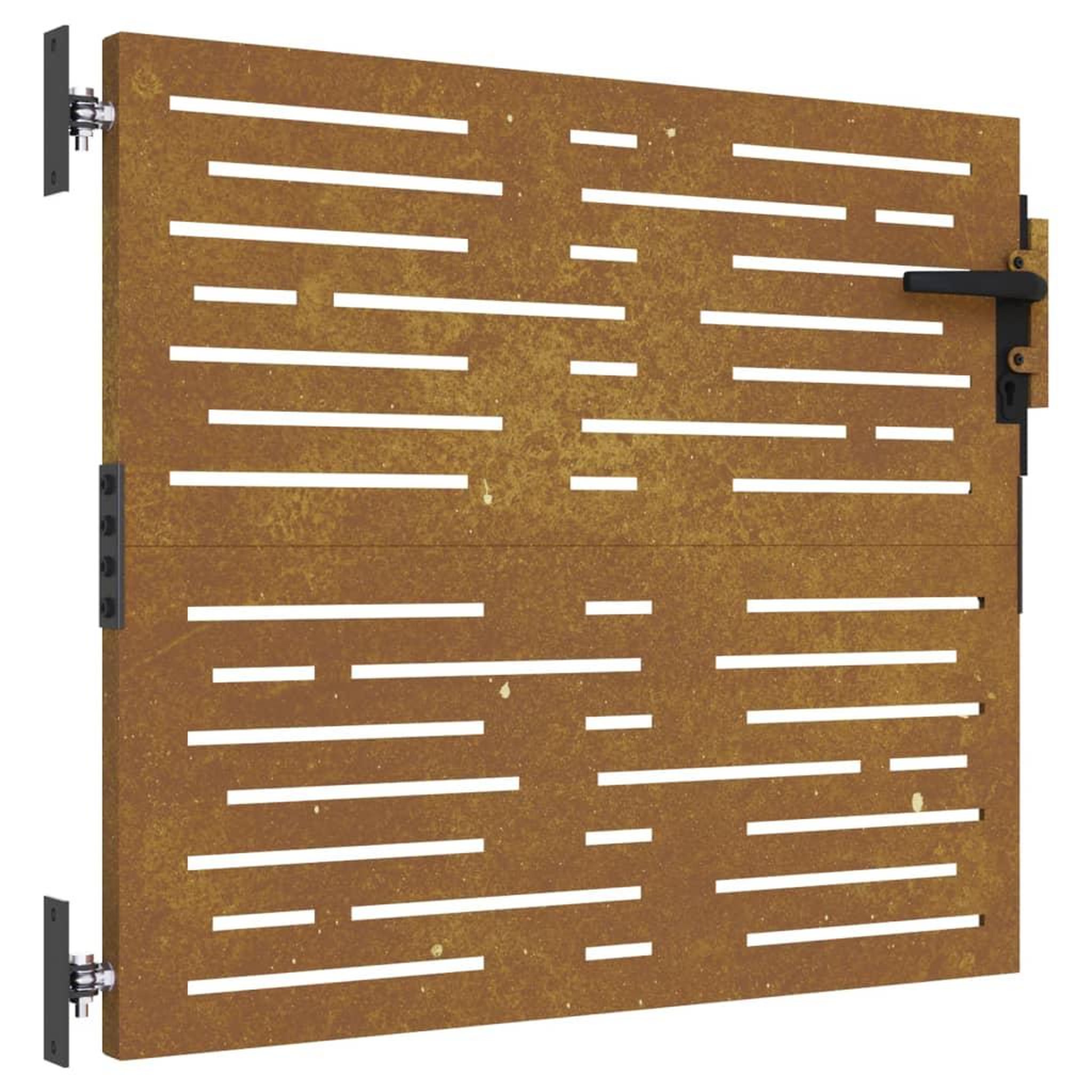 Voir la diapositive 2 : VIDAXL Portail de jardin 85x75 cm acier corten conception de carre