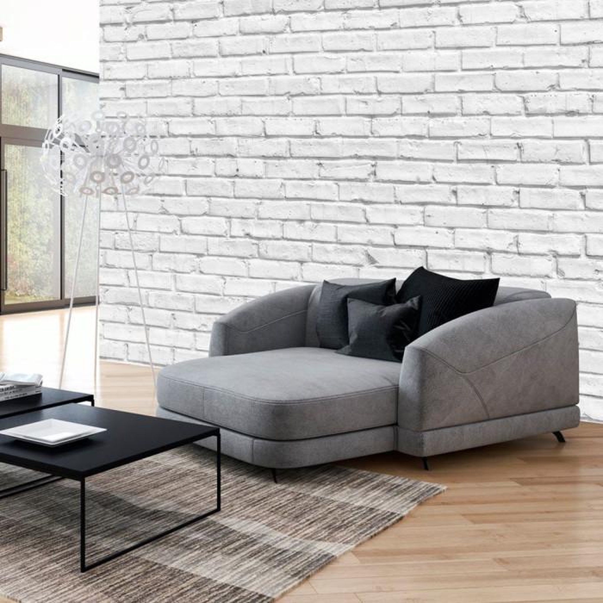 Paris Prix Papier Peint  White Stone. Coloris disponibles : Multicolore