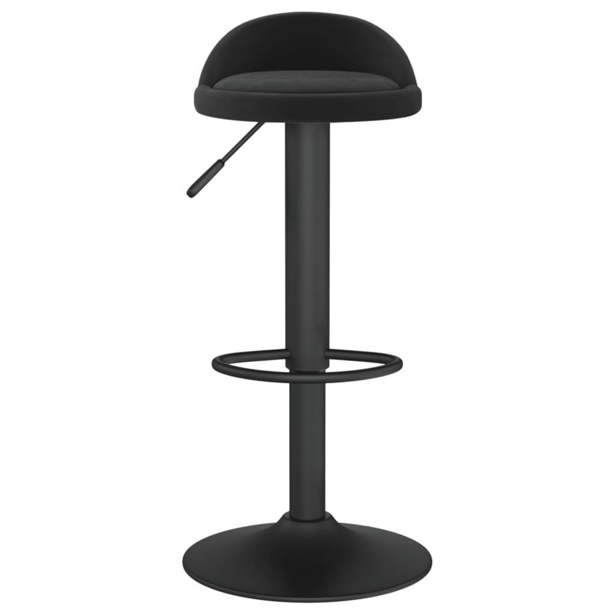 VIDAXL Tabourets de bar lot de 2 Noir Velours
