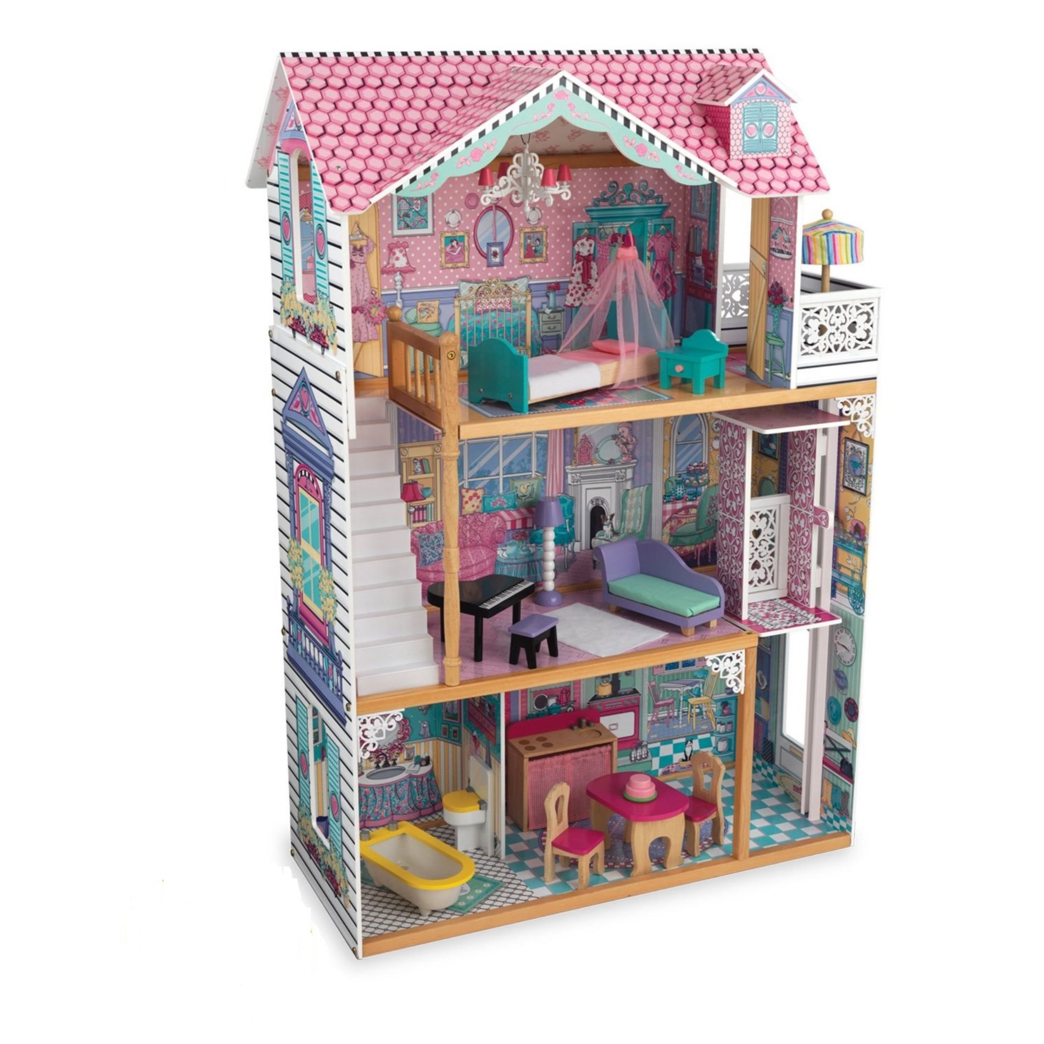 Kidkraft Maison de poup?�e Annabelle pas cher - Auchan.fr