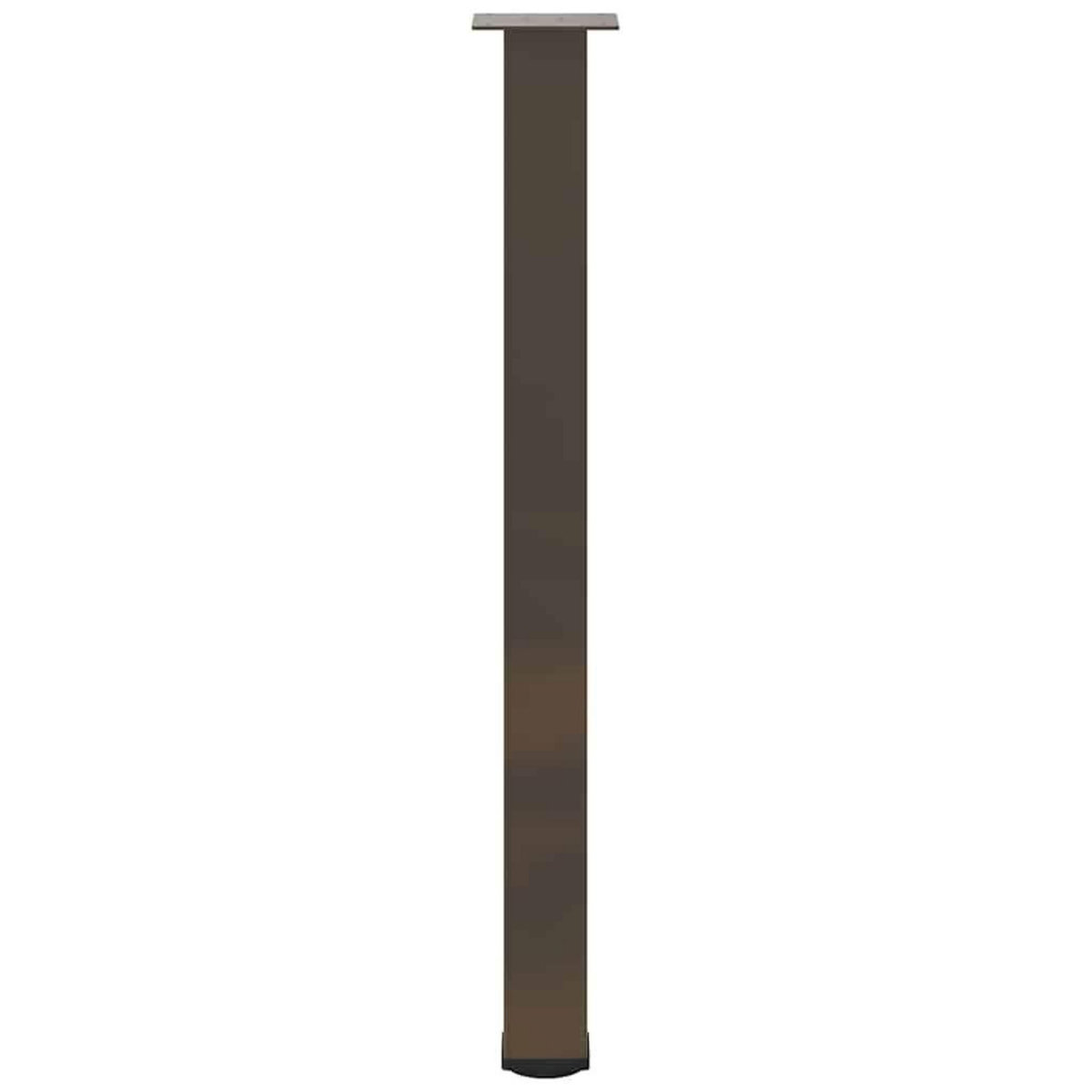 VIDAXL Pieds de table basse acier naturel 4 pcs 100-102 cm acier