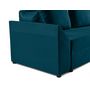 Voir la diapositive 5 : BEST MOBILIER Mike - canapé d'angle réversible - 4 places - convertible avec coffre - en velours