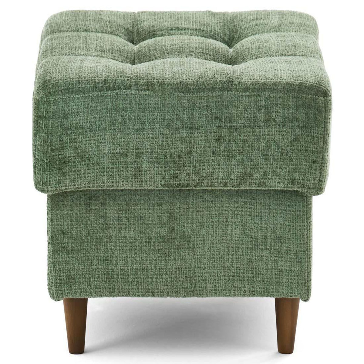 LISA DESIGN Anna - pouf en velours texturé - pieds en bois