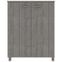 Voir la diapositive 3 : VIDAXL Armoire a chaussures HAMAR Gris clair 85x40x108 cm Pin massif