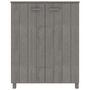 Voir la diapositive 3 : VIDAXL Armoire a chaussures HAMAR Gris clair 85x40x108 cm Pin massif