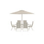 Voir la diapositive 2 : Paris Prix Ensemble Table de Jardin & 6 Chaises  Brekki  150cm Beige