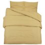 Voir la diapositive 2 : VIDAXL Ensemble de housse de couette Taupe 135x200 cm Microfibre