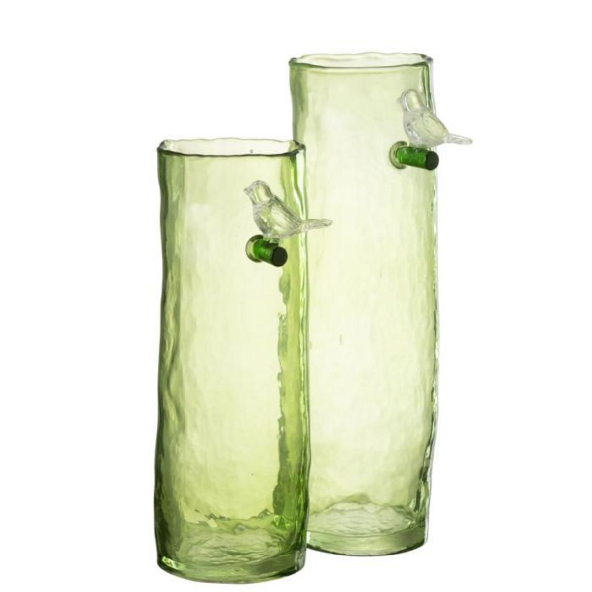 Paris Prix Vase Haut Design  Oiseau  32cm Vert