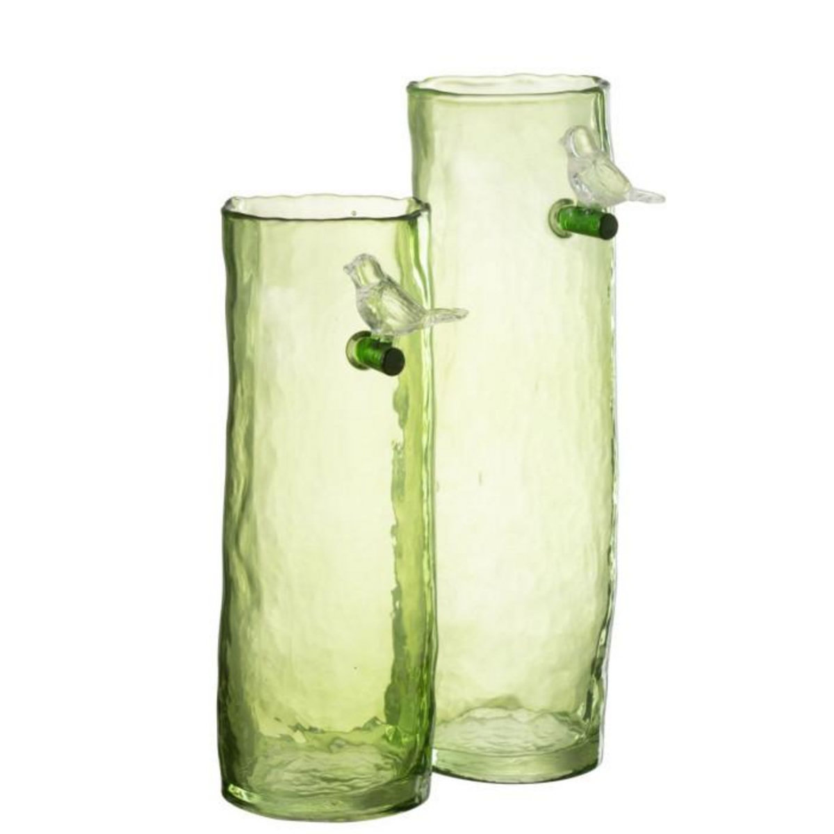 Paris Prix Vase Haut Design  Oiseau  32cm Vert