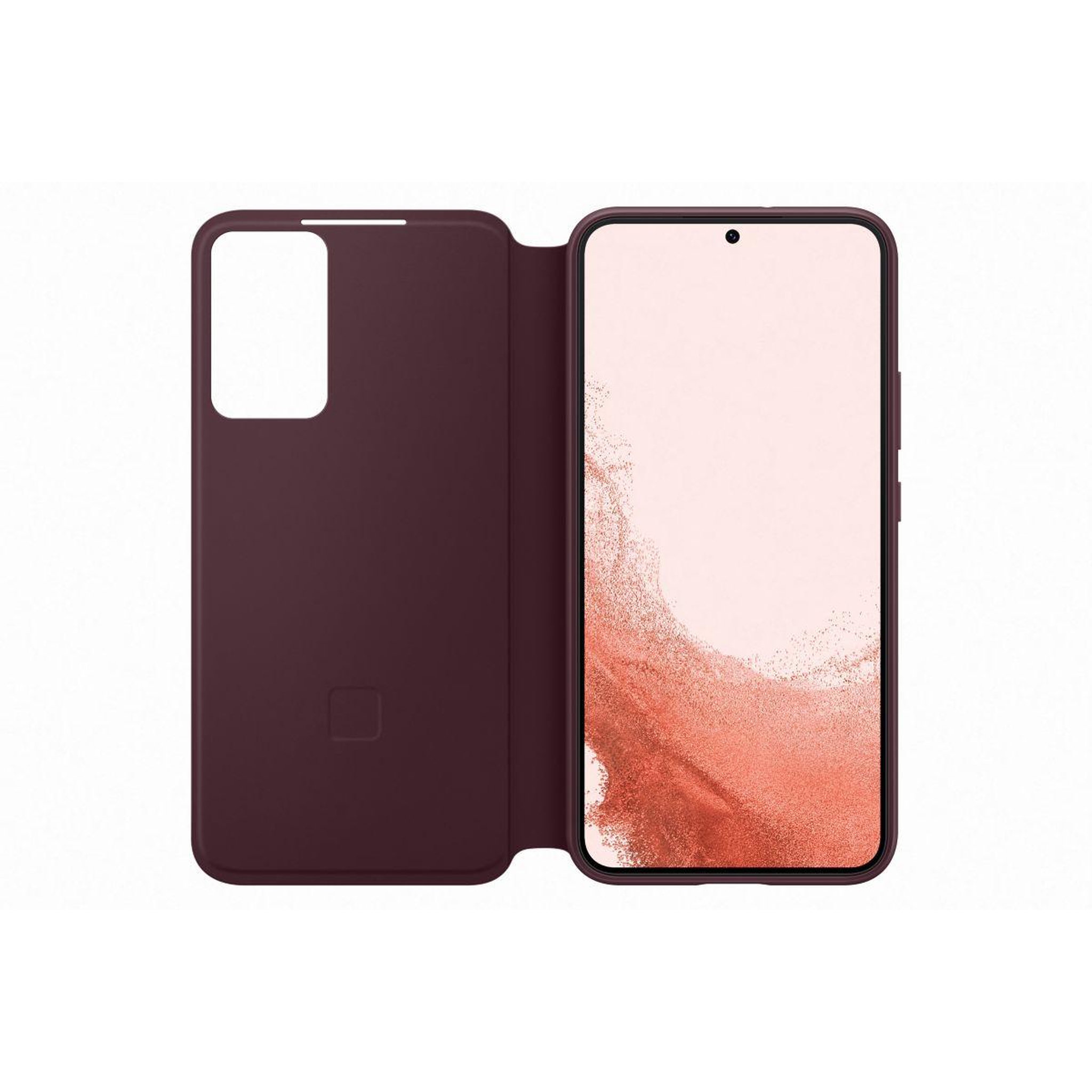 Voir la diapositive 3 : Samsung Etui s22+ clear view bordeaux
