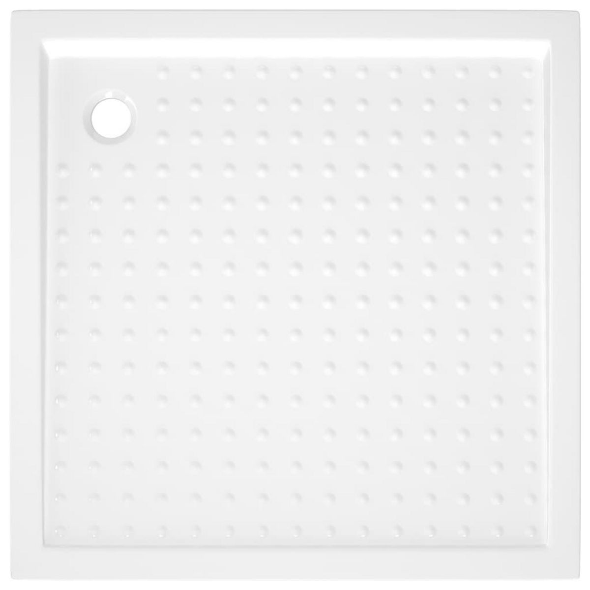VIDAXL Receveur de douche avec picots Blanc 80x80x4 cm ABS