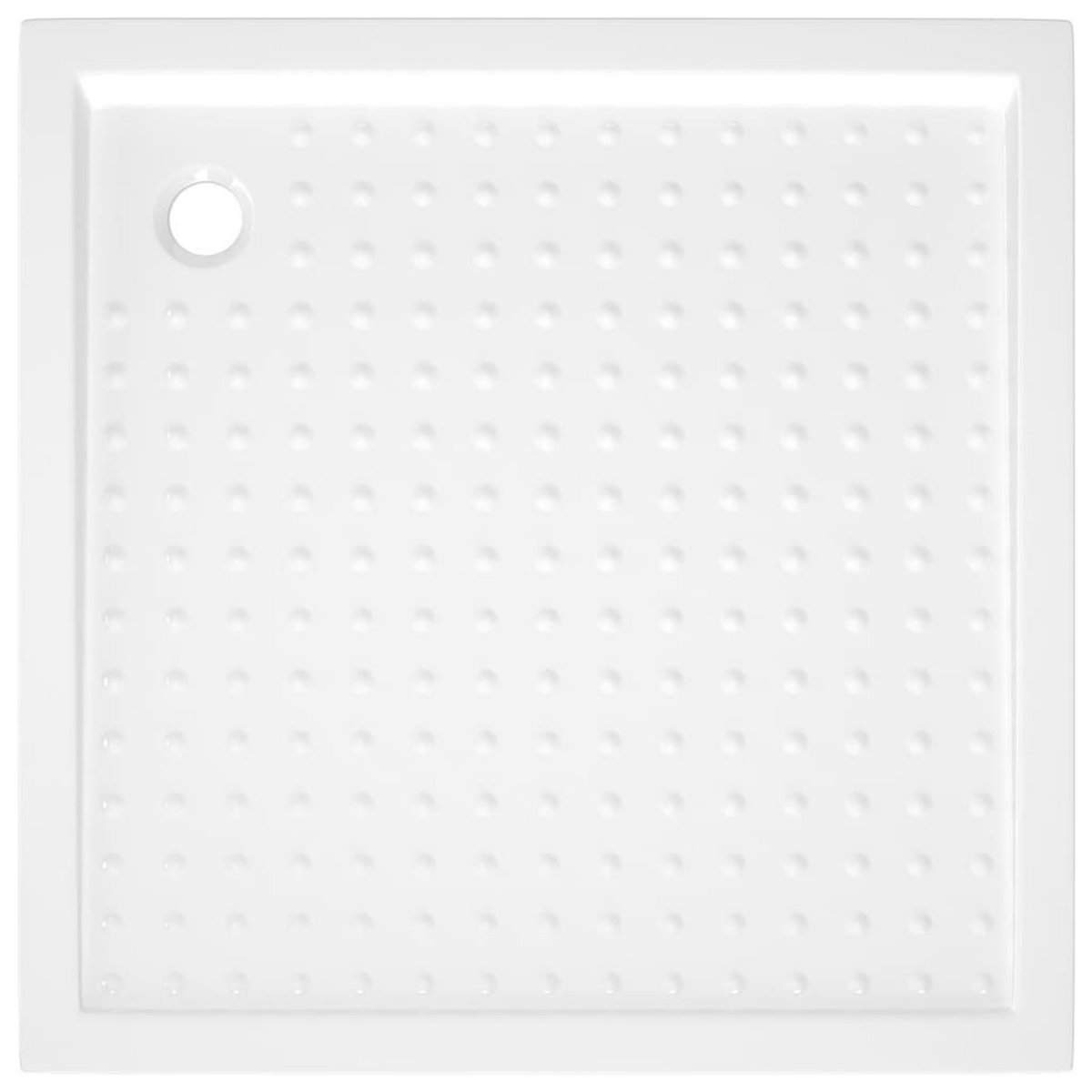 VIDAXL Receveur de douche avec picots Blanc 80x80x4 cm ABS
