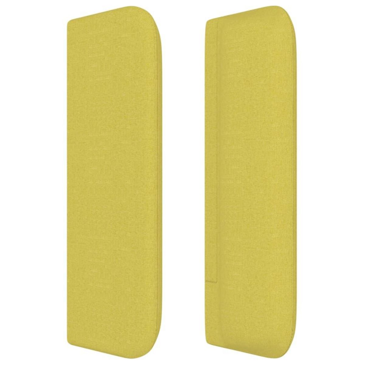 VIDAXL Tete de lit avec oreilles Vert 147x16x78/88 cm Tissu