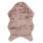 The Home Deco Factory Tapis imitation fourrure poils fins - 60 x 90 cm - Rose