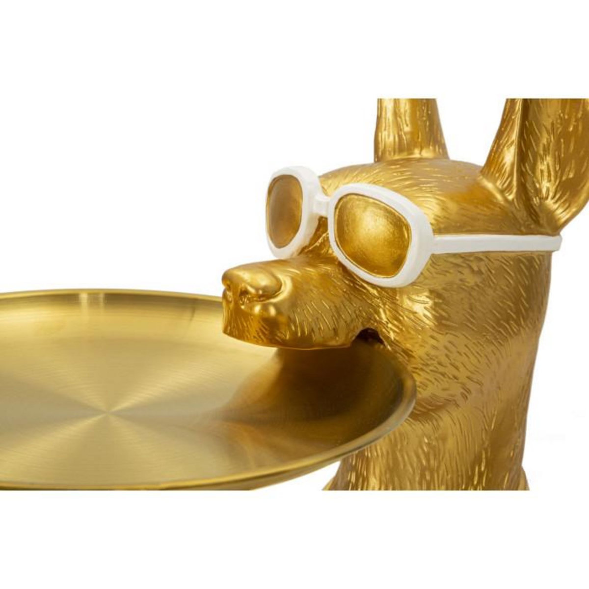 Paris Prix Vide-Poche Statue Chien  Muscle  74cm Or