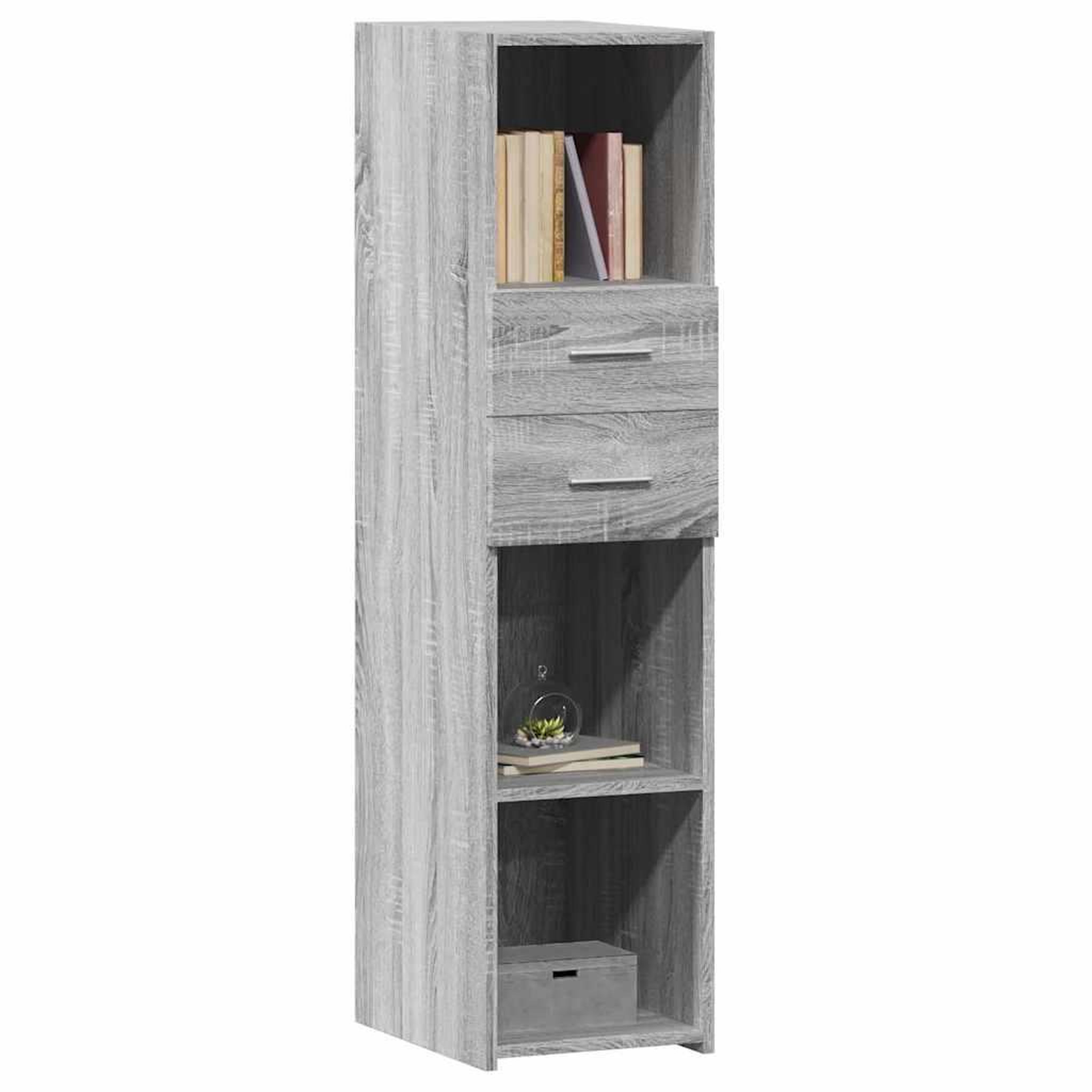 Voir la diapositive 3 : VIDAXL Buffet haut sonoma gris 30x42,5x124 cm bois d'ingenierie