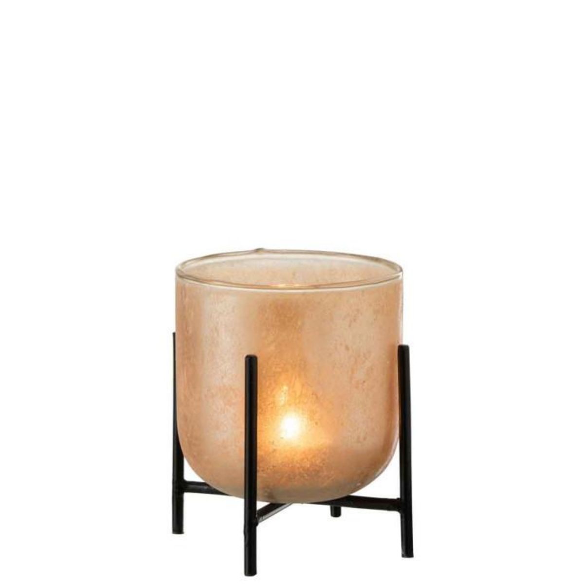 Paris Prix Photophore sur Pied Déco  Astor  16cm Ambre