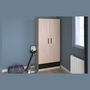 Voir la diapositive 6 : Armoire 2 portes 1 tiroir L78 cm MIA