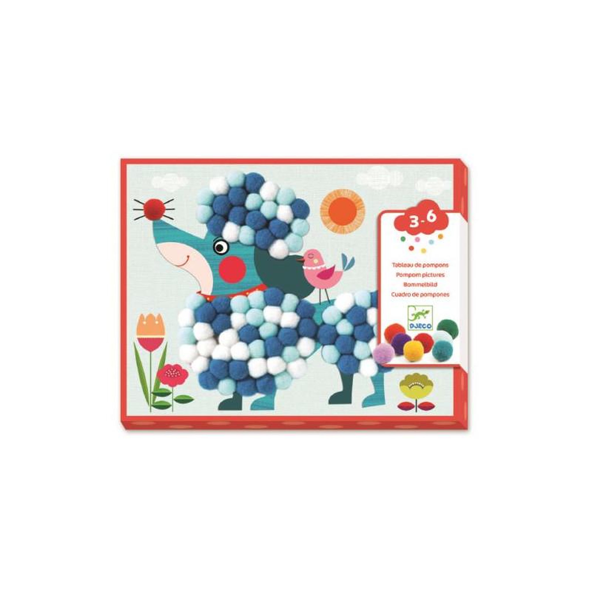 Djeco Coffret créatif Djeco tableau de pompons