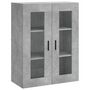Voir la diapositive 5 : VIDAXL Buffet haut Gris beton 69,5x34x180 cm Bois d'ingenierie