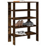 Voir la diapositive 1 : VIDAXL Etagere a chaussures chene fume 61x32x87,5 cm bois d'ingenierie