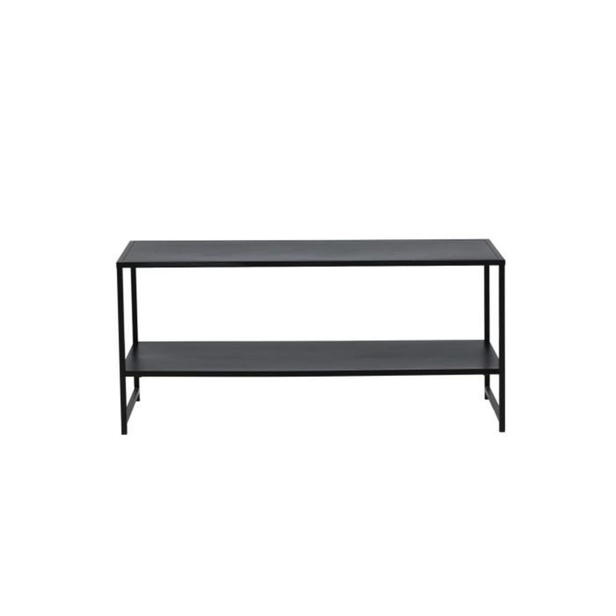 Paris Prix Table Basse Avec Étagère  Staal  102cm Noir