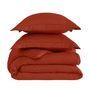 Voir la diapositive 4 : Sensei Maison Housse de couette rayée réversible satin de coton VERSALUXE