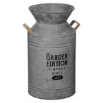ATMOSPHERA Pot à Lait Déco Vintage  Zinc  48cm Gris