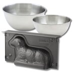 ZENKER Set pâtisserie avec moule 3D agneau de Pâques 900 ml, 2 bols à mixer et spatule Zenker