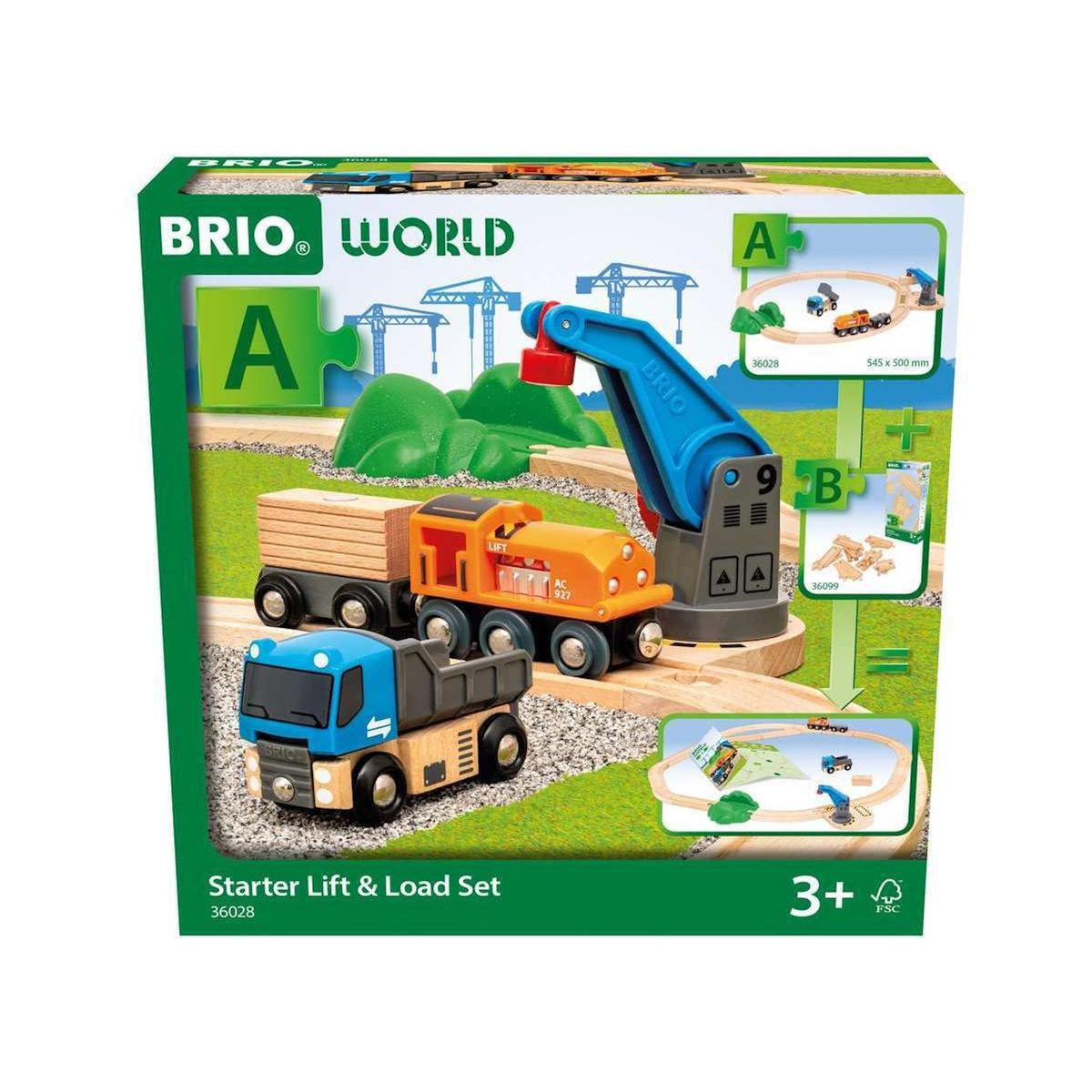 Brio World – 36028 Circuit de demarrage Transport de Fret - Pack A