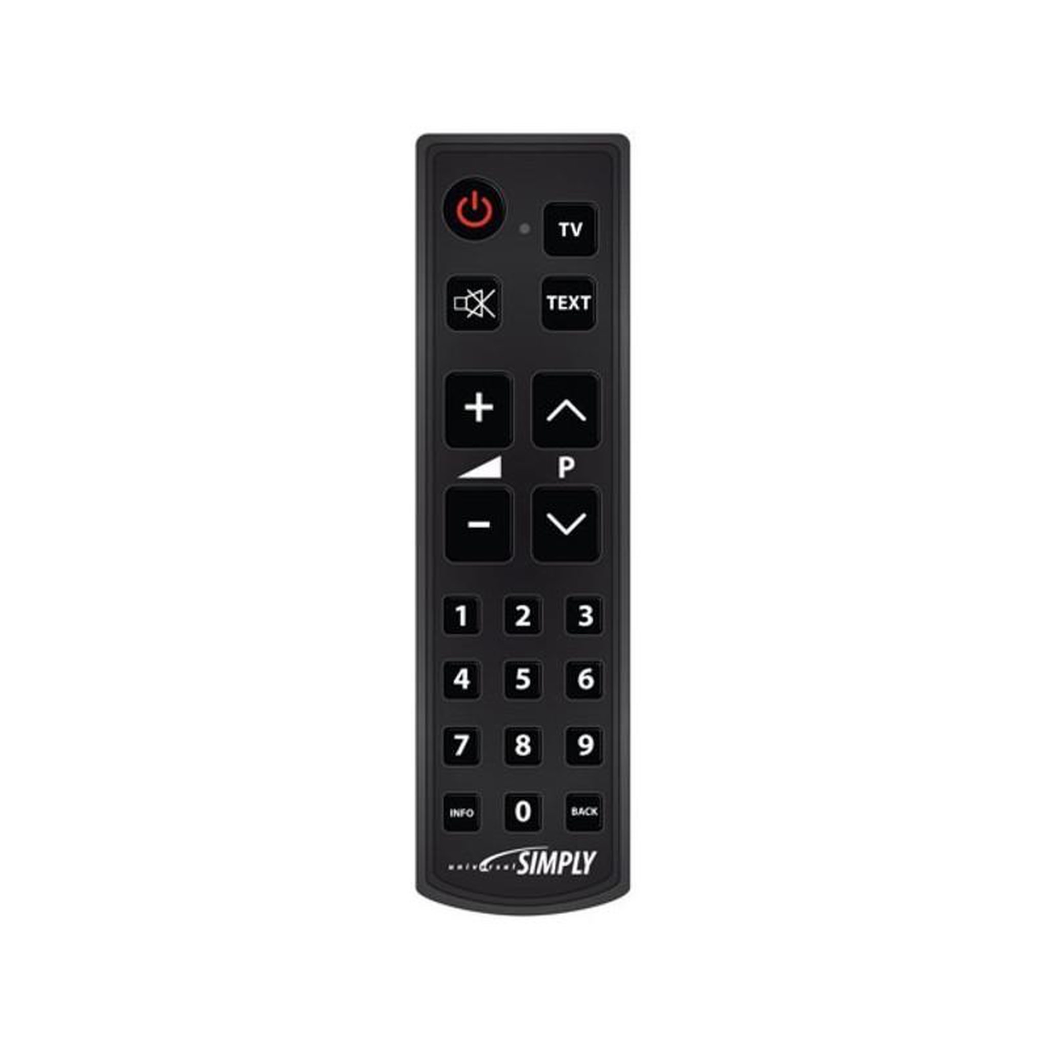 Télécommande SIMPLY pour TV  programmation par code (grosses touches) MBG FRANCE - SIMPLY1731