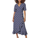 Only Robe longue  Femme Only Leah. Coloris disponibles : Bleu