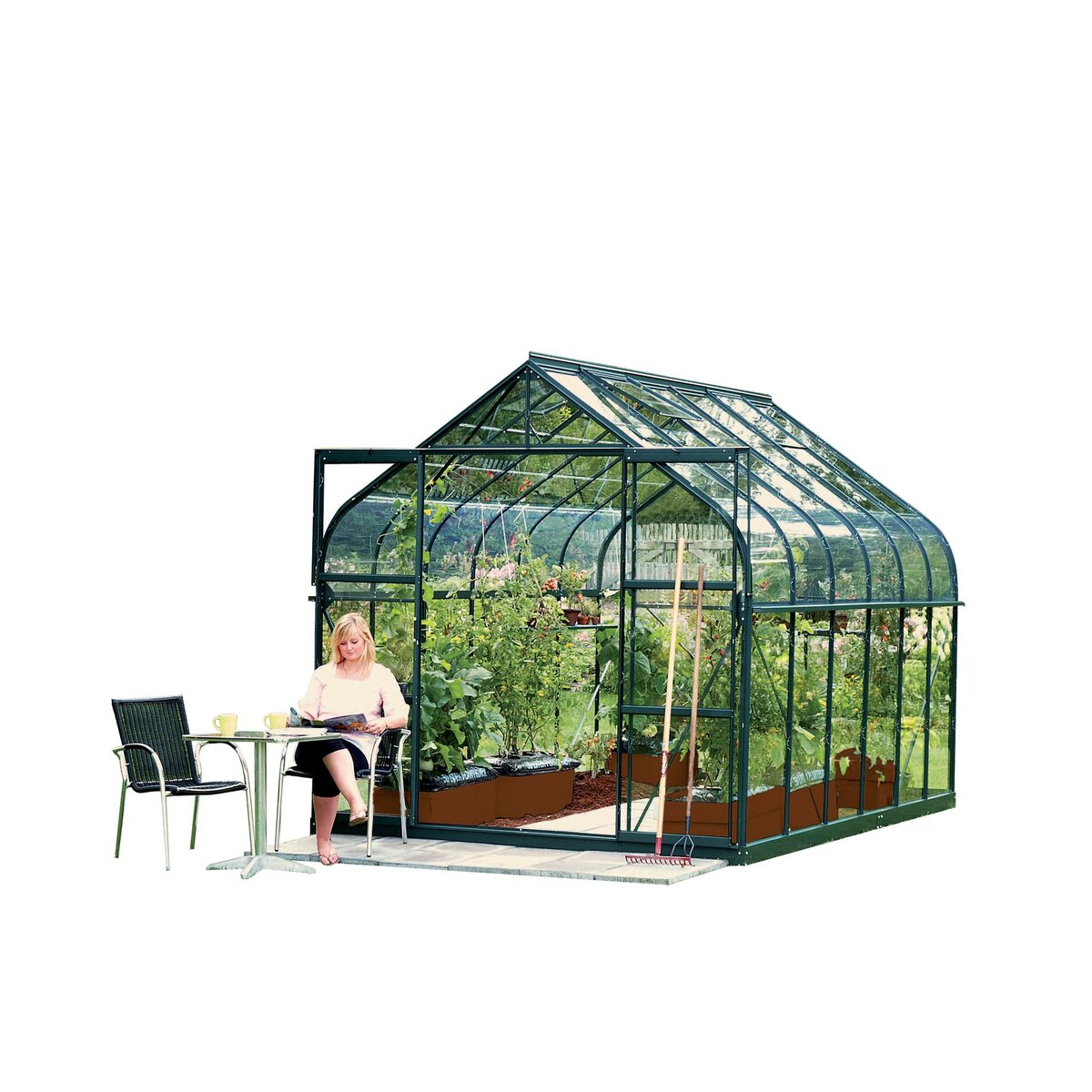 Serre de jardin en verre / 9,85m²
