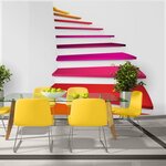 paris prix papier peint colorful stairs