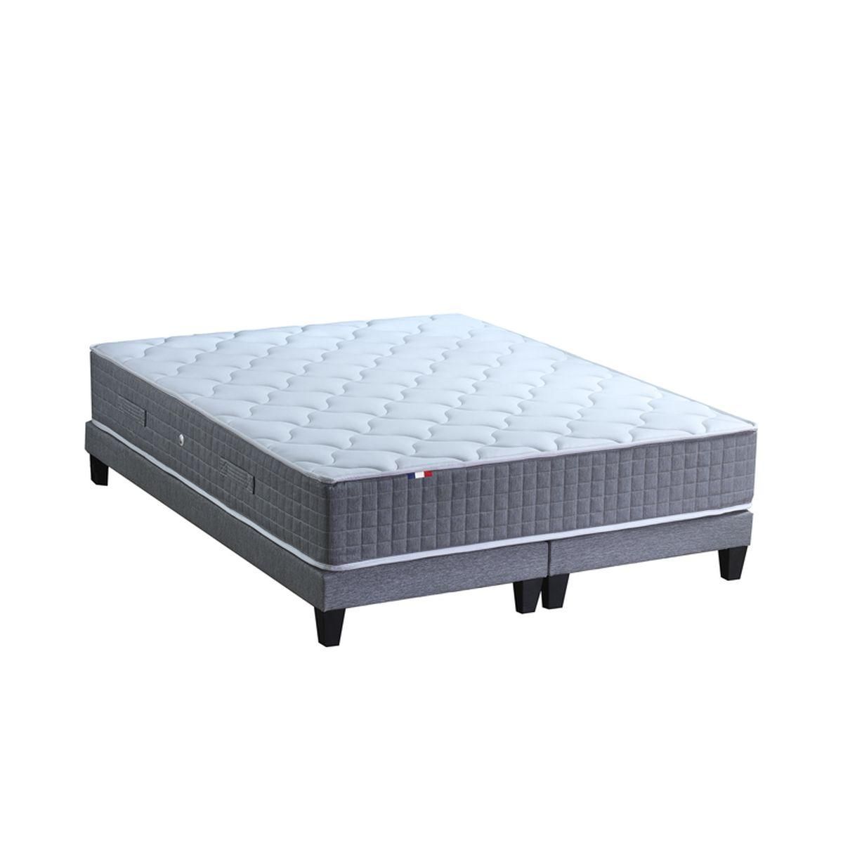 Ensemble Matelas Ressort 7 zones  + Sommier 2 x 90 x 200 cm MAX