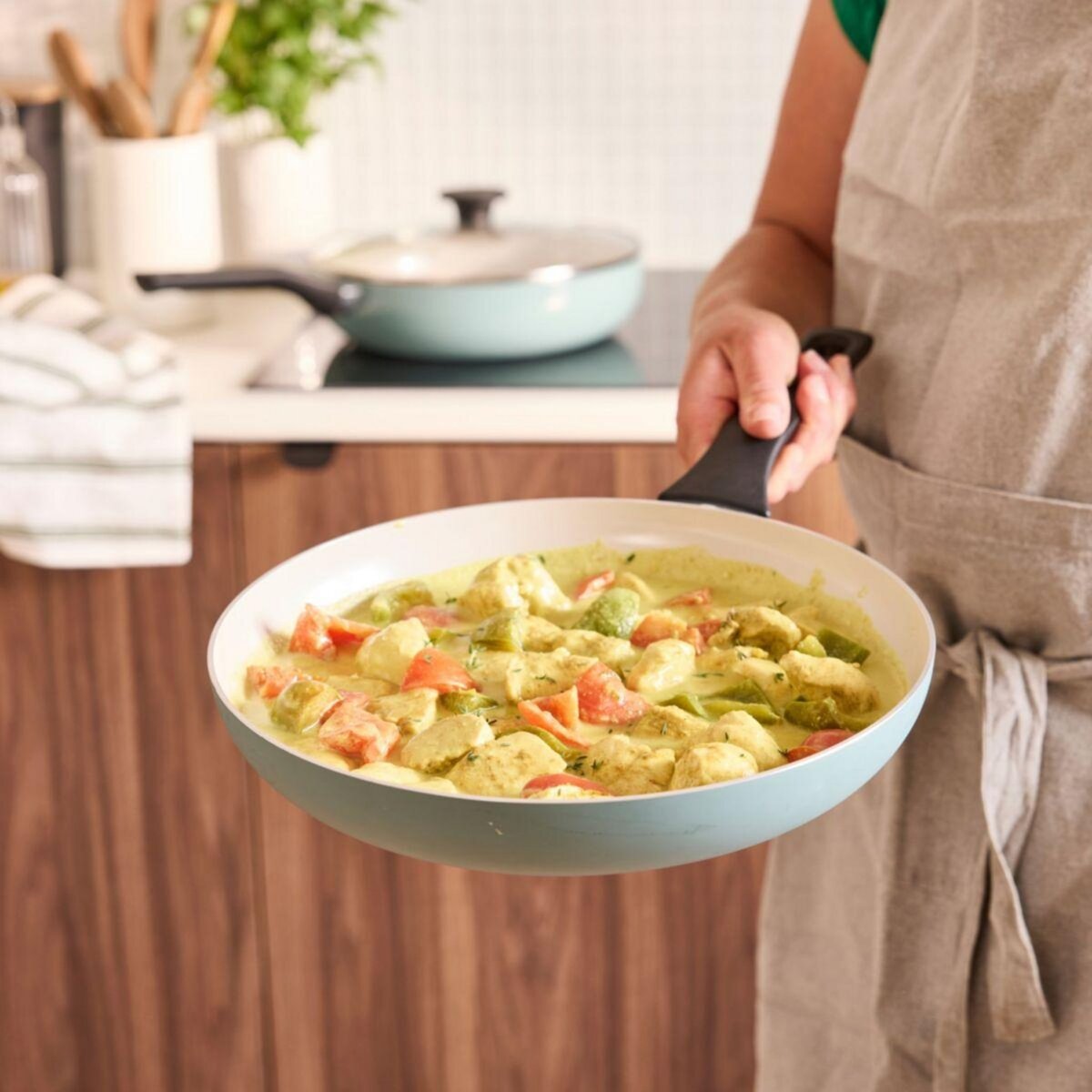 ESSENTIEL B Poêle Céramique 28cm vert