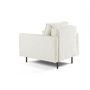 Voir la diapositive 6 : LISA DESIGN Charlie - fauteuil - pieds hauts - en tissu velours relief