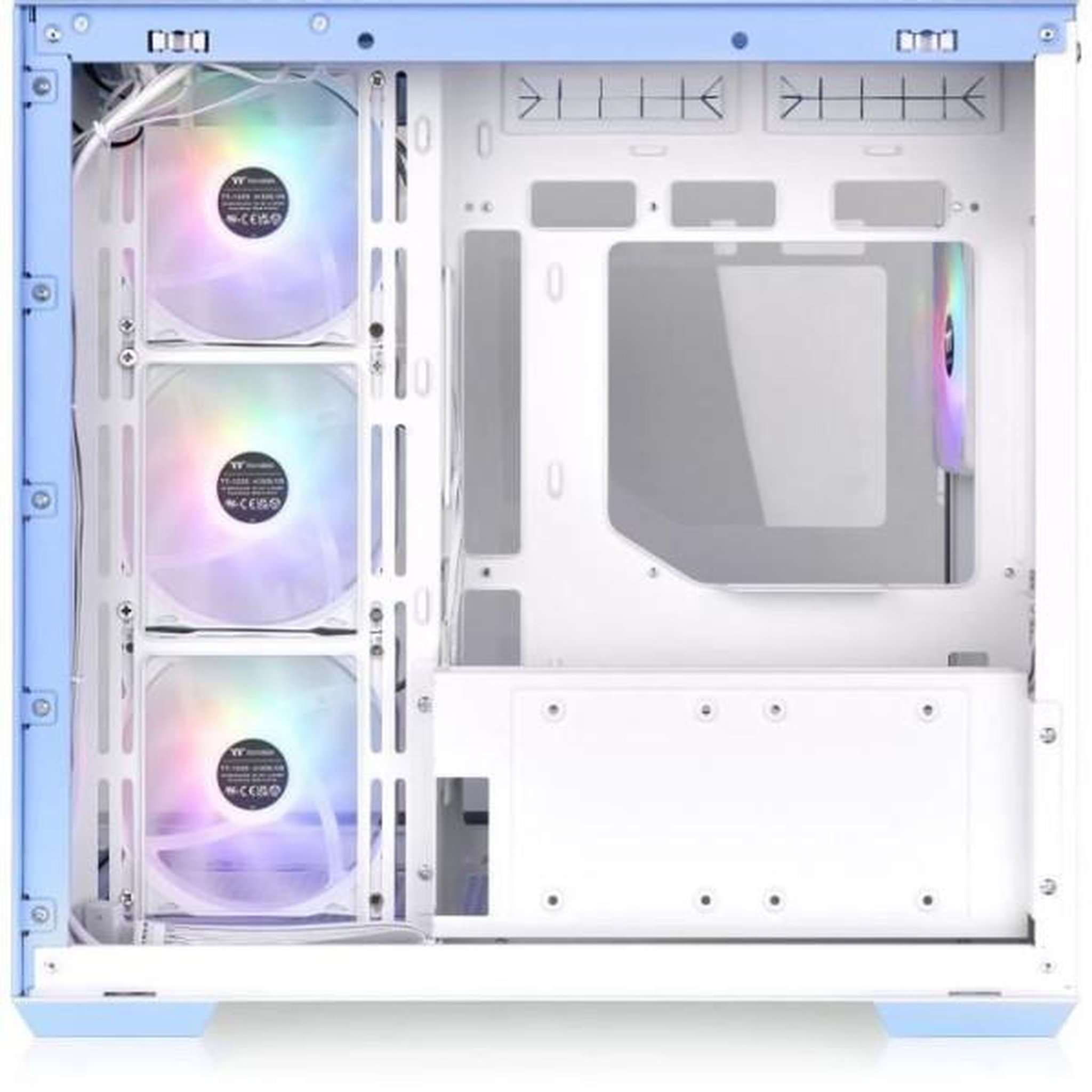 Voir la diapositive 5 : Thermaltake Boîtier PC - THERMALTAKE - View 380 TG ARGB Hydrangea Blue - Moyen tour - ATX - Verre trempé - Bleu