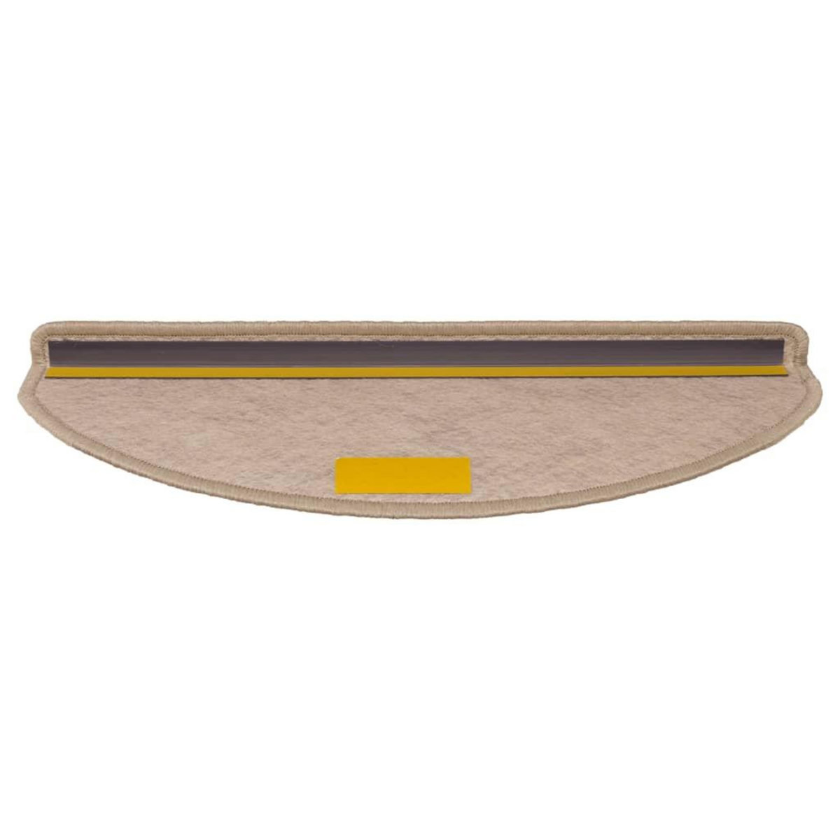 VIDAXL Tapis d'escalier autocollants 15 pcs 65x21x4 cm Sable