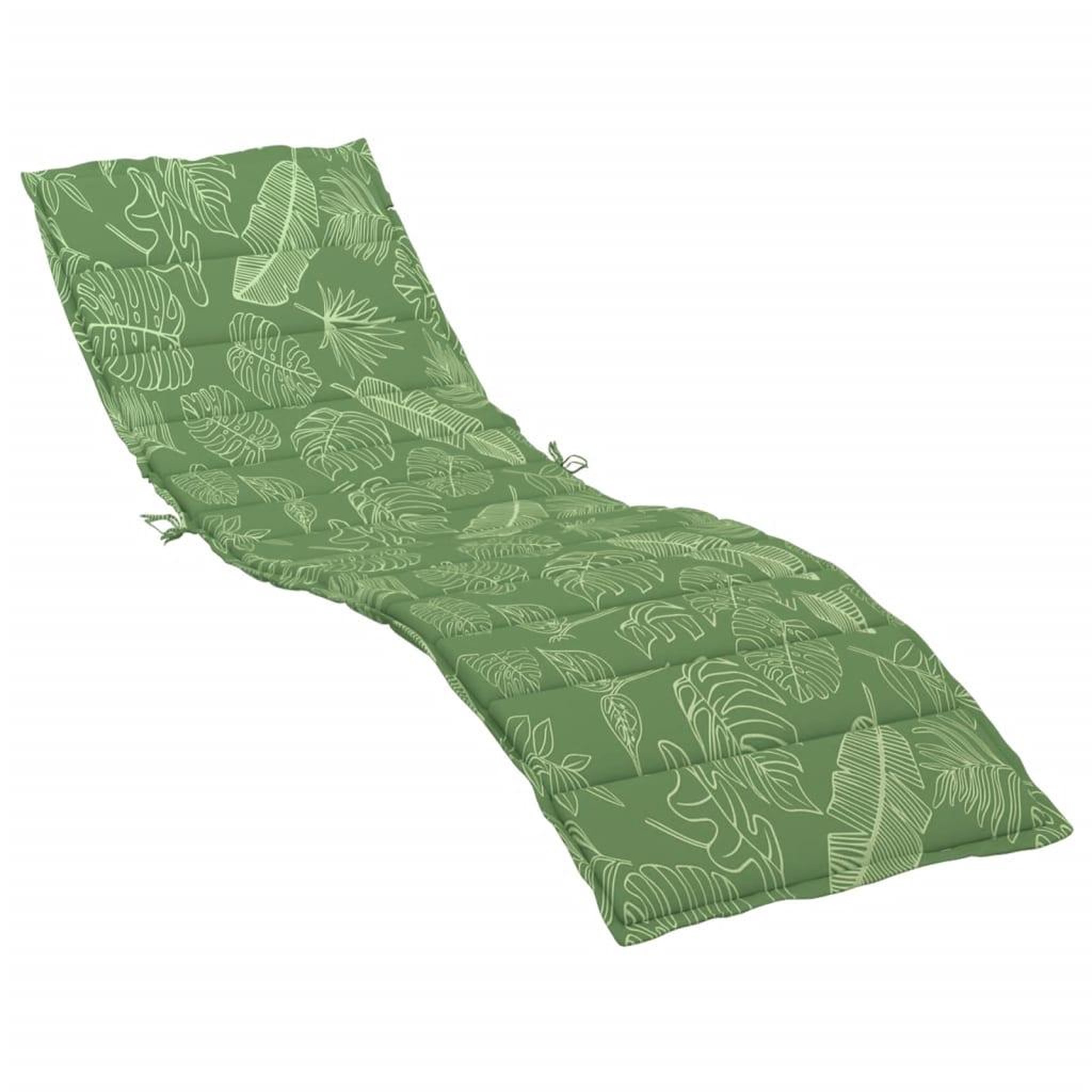 Voir la diapositive 2 : VIDAXL Coussin de chaise longue motif de feuilles tissu oxford