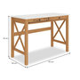 Voir la diapositive 6 : IDIMEX Bureau ADRIAN L 110 cm 2 tiroirs en bois massif