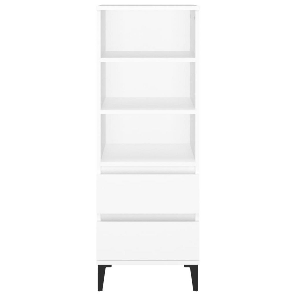 VIDAXL Buffet haut Blanc 40x36x110 cm Bois d'ingenierie