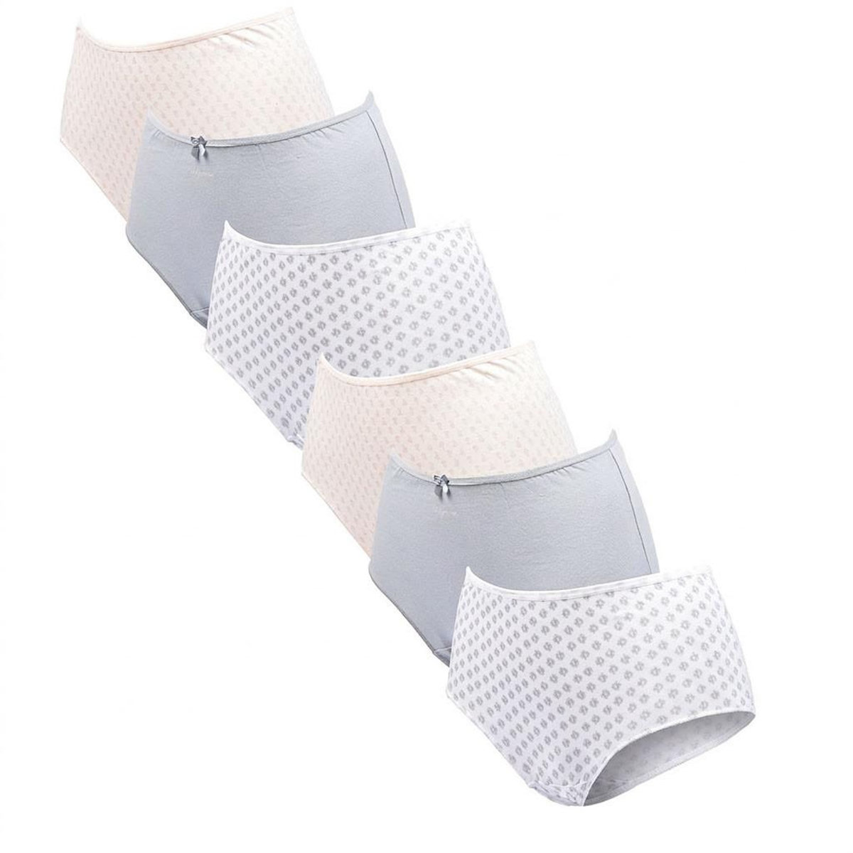 OZABI OZABI Pack de Culottes Femme Taille Haute Coton – Lot de 6