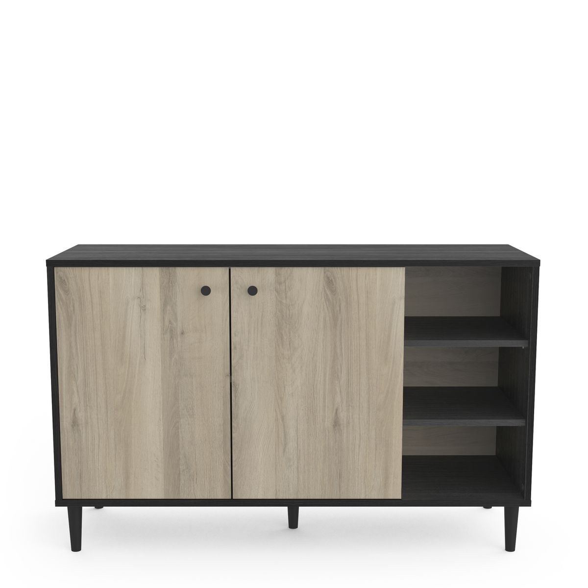 Buffet 2 portes 3 niches L110cm SMART