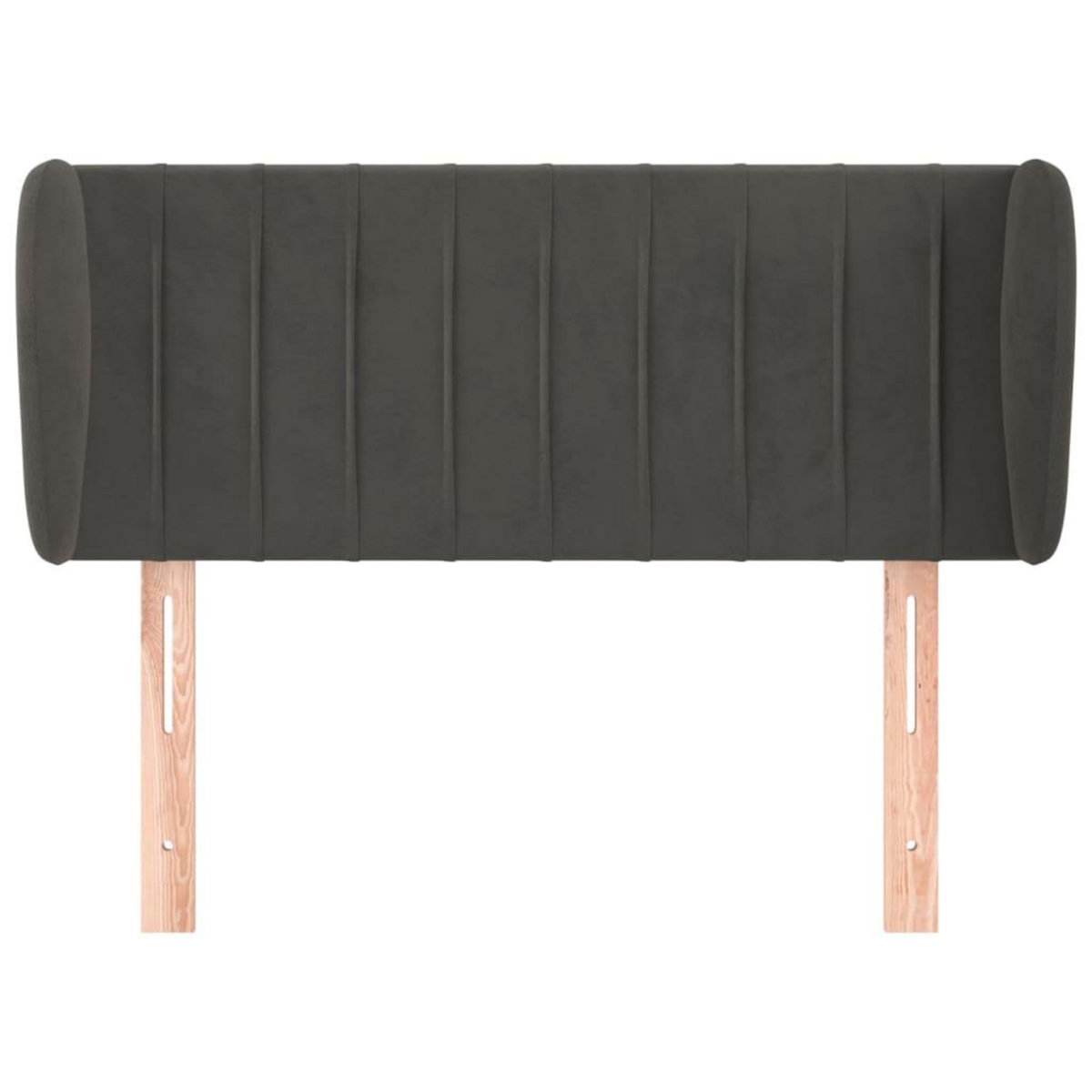 VIDAXL Tete de lit avec oreilles Gris fonce 103x23x78/88 cm Velours